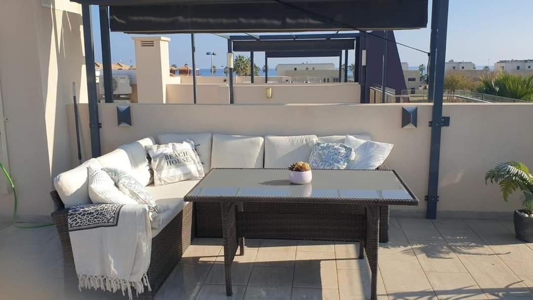 Higuericas Costa 222 Haerlig Takterrass Med Havsutsikt - Pool Och 250M Till Stranden Torre de la Horadada Bagian luar foto