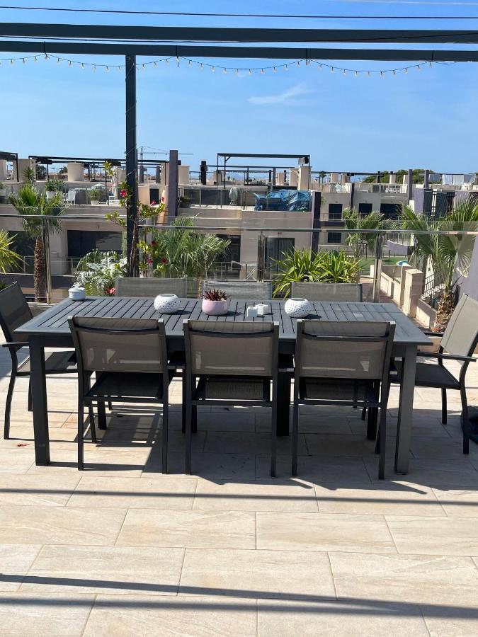 Higuericas Costa 222 Haerlig Takterrass Med Havsutsikt - Pool Och 250M Till Stranden Torre de la Horadada Bagian luar foto